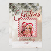 Grunge-papierontwerp Feestdagenkaart (Voorkant / Achterkant)