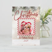 Grunge-papierontwerp Feestdagenkaart (Staand voorkant)