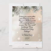 Grunge-papierontwerp Feestdagenkaart (Achterkant)