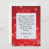 Grunge-papierontwerp Feestdagenkaart (Achterkant)