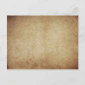 Grunge Parchment Rustic Briefkaart (Voorkant)
