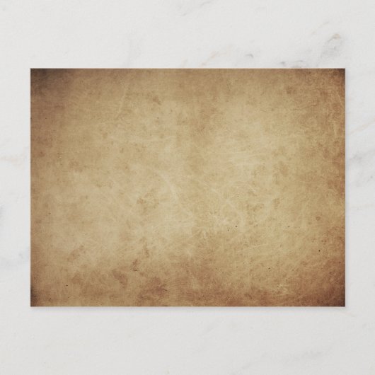 Grunge Parchment Rustic Briefkaart (Voorkant)