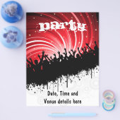 Grunge party flyer (Enkel)