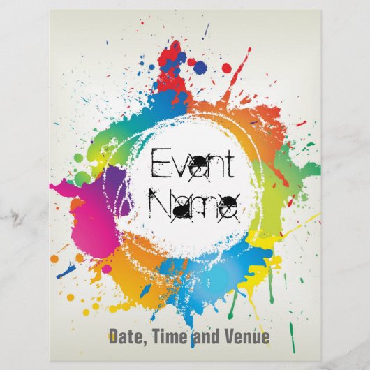 Grunge party flyer (Voorkant)