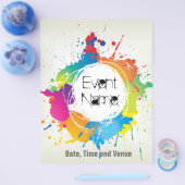 Grunge party flyer (Enkel)