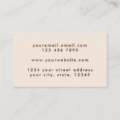 Grunge Pastel Holograaf Beige Visitekaartje (Achterkant)