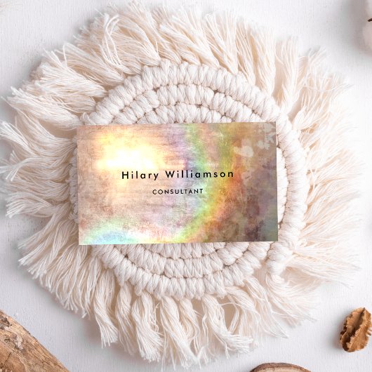 Grunge Pastel Tan Beige Visitekaartje