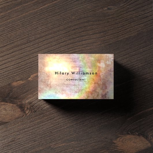 Grunge Pastel Tan Beige Visitekaartje