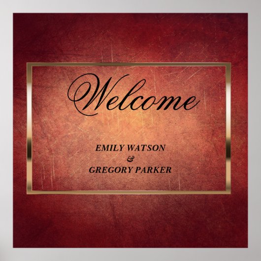 Grunge Patina  achtergrond Poster (Voorkant)