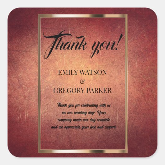 Grunge Patina  achtergrond Vierkante Sticker (Voorkant)