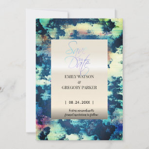 Grunge Patina roest metallic Save the Date