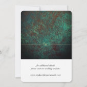 Grunge Patina rustic brow, metallisch Save The Date (Achterkant)