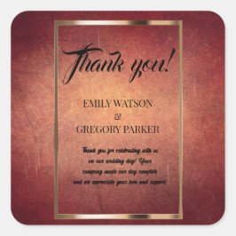 Grunge Patina vintage achtergrond  Vierkante Sticker