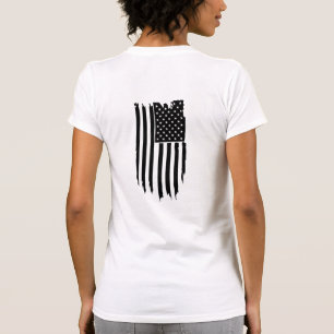 *~* Grunge Patriotic Modern USA American Flag T-shirt