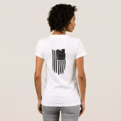 *~* Grunge Patriotic Modern USA American Flag T-shirt (Achterkant volledig)