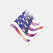 Grunge patriotic stromend Amerikaanse vlag, Old Gl Servet (Hoek)