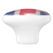 Grunge Patriottische Vlag van het Verenigd Koninkr Keramische Knop (Zijkant)