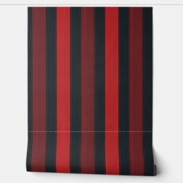 Grunge Patroon Stripe Achtergrond Rood Zwart Behang