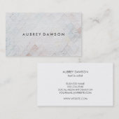 Grunge-patroon van witte Tegel Visitekaartje (Voorkant / Achterkant)
