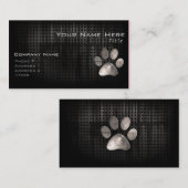 Grunge Paw Print Visitekaartje (Voorkant / Achterkant)