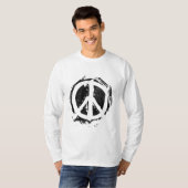 Grunge Peace Symbol T-shirt (Voorkant volledig)