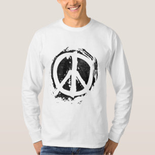 Grunge Peace Symbol T-shirt