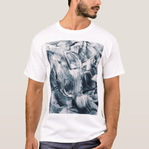 Grunge penseelstreken, Abstracte achtergrond. T-shirt