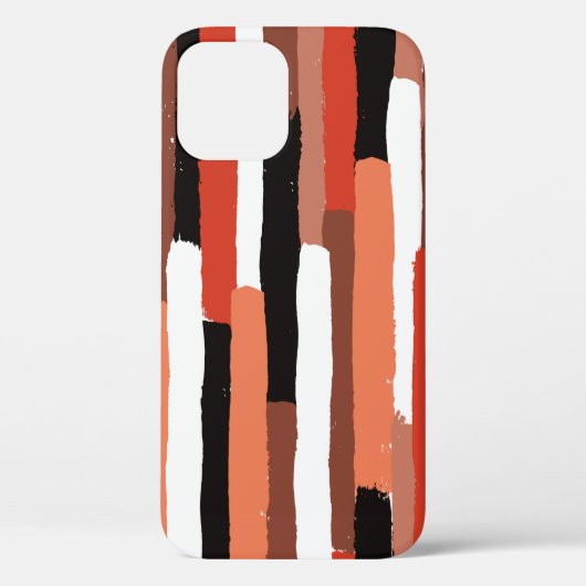 Grunge penseelstreken geometrisch naadloos patroon Case-Mate iPhone case (Achterkant)