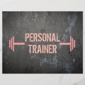 Grunge Personal Trainer Flyer (Voorkant)
