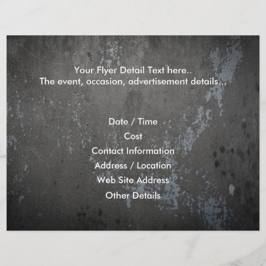 Grunge Personal Trainer Flyer (Achterkant)