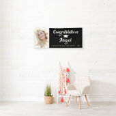 Grunge Photo Lijst Brush Script Afstuderen Spandoek (Insitu)
