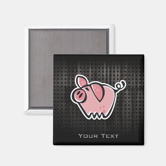 Grunge Pig Magneet (Voorkant / Achterkant)