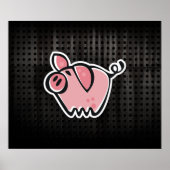 Grunge Pig Poster (Voorkant)