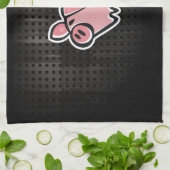 Grunge Pig Theedoek (Gevouwen)