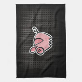 Grunge Pig Theedoek (Verticaal)