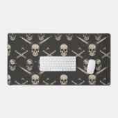 Grunge Pirate Skulls Patroon Bureaumat (Keyboard & Muis)