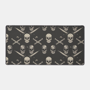 Grunge Pirate Skulls Patroon Bureaumat