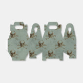 Grunge Piraten Bedankdoosjes (Uitgevouwen)