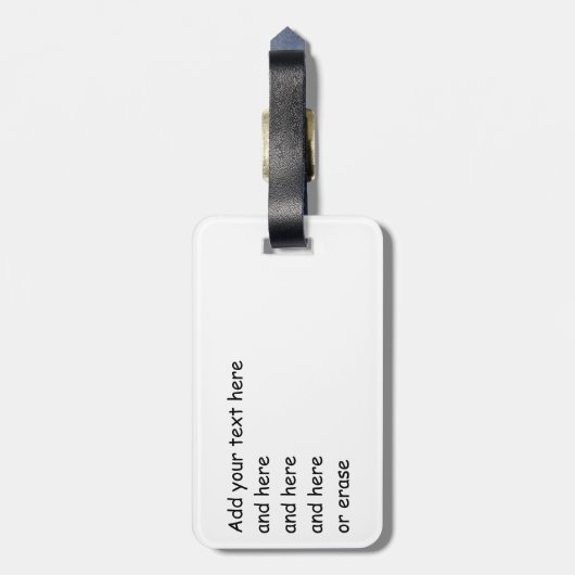 Grunge Pitbull-doodsbang Bagagelabel (Achterkant verticaal)