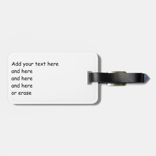 Grunge Pitbull-doodsbang Bagagelabel (Achterkant horizontaal)