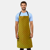 Grunge polka dot: waterverf achtergrond schort (Gedragen)