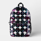 Grunge polka dots. bedrukte rugzak (Voorkant)