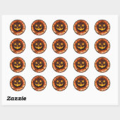 Grunge Pompoen Kleine / Grote Sticker Vel (Vel)