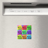 Grunge Pop Art Popart Polar Beer Colorful Magneet (Insitu (Vaatwasser))