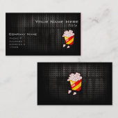 Grunge Popcorn Visitekaartje (Voorkant / Achterkant)