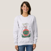 Grunge Prettig Kerstfeest Trui (Voorkant volledig)