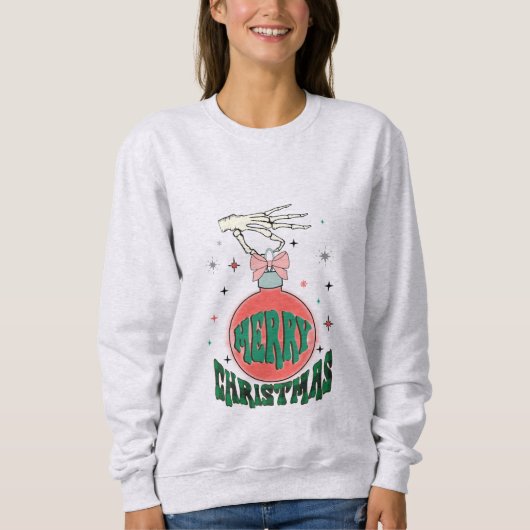 Grunge Prettig Kerstfeest Trui (Voorkant)