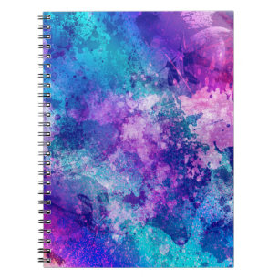 Grunge Print Spiral notebook Notitieboek