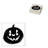 Grunge Pumpkin Rubber Stamp Rubberstempel (Gestempeld)
