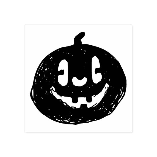 Grunge Pumpkin Rubber Stamp Rubberstempel (Afrduk)